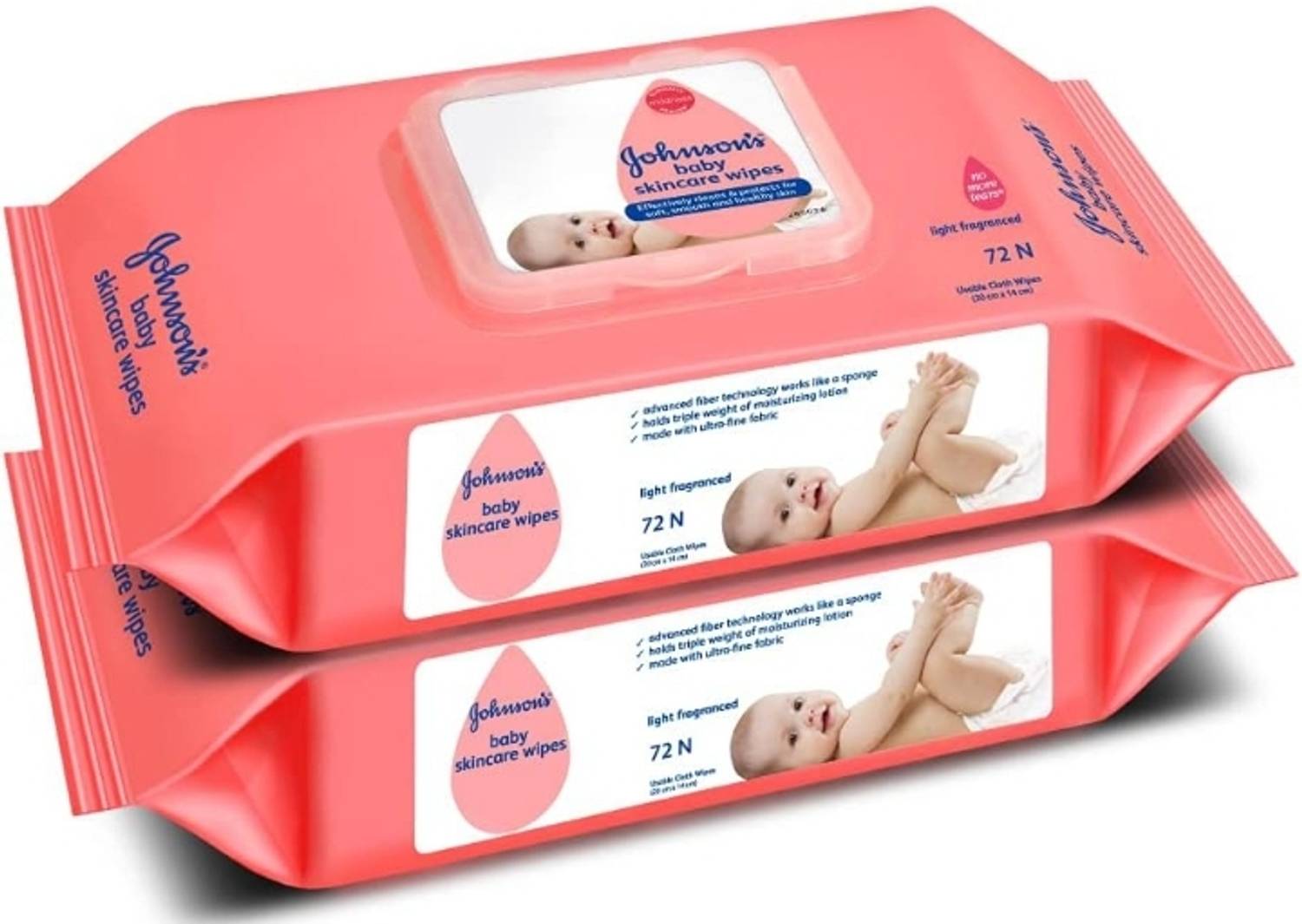 JOHNSON'S Baby Skincare Wipes, 144 Wipes - Image 1