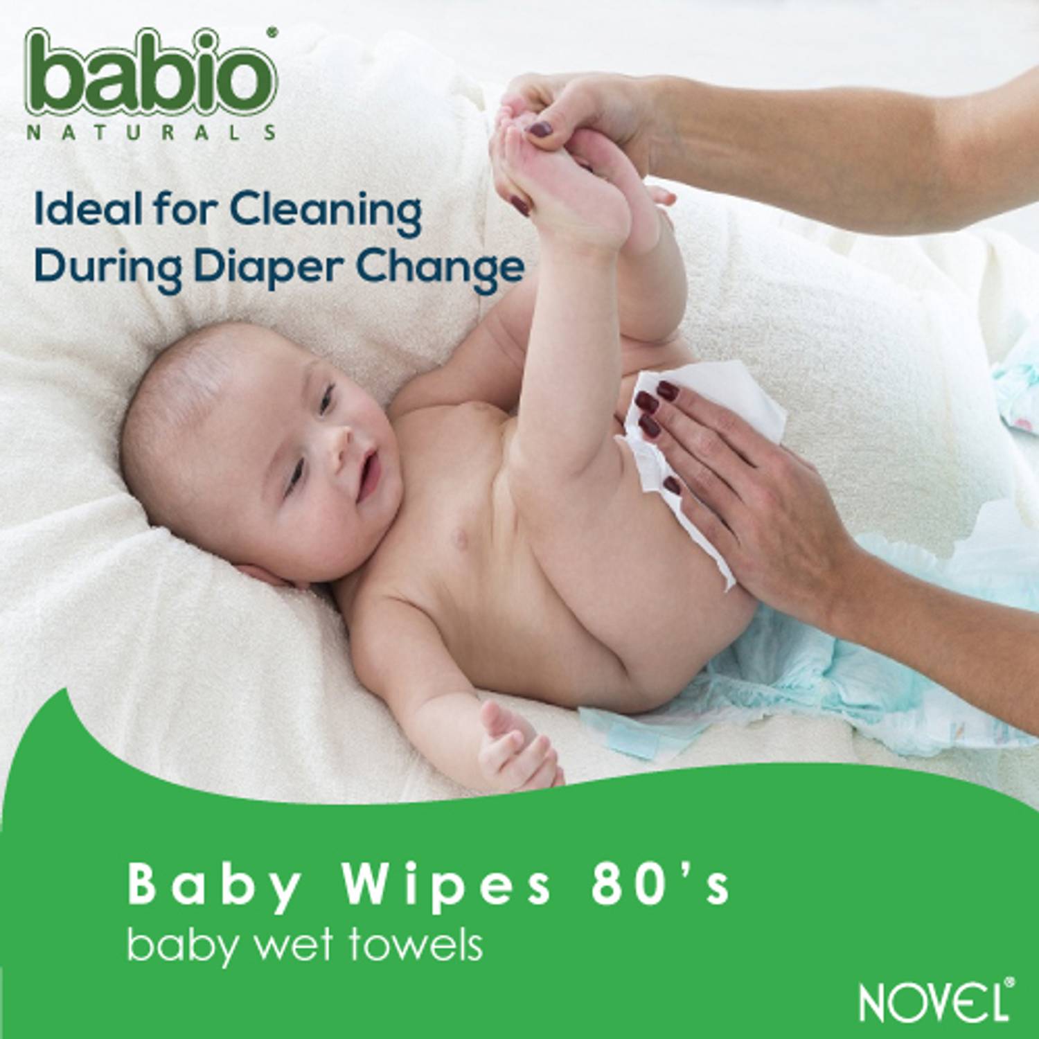 NOVEL Baby 80 Sheets Pack of 6 with Lid - Image 5