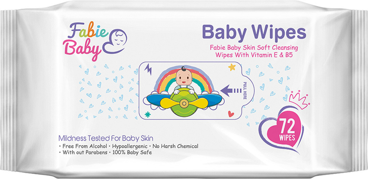 Image of Fabie Baby SkinSoft Baby Wipes 72 Wipes (Single Pack)