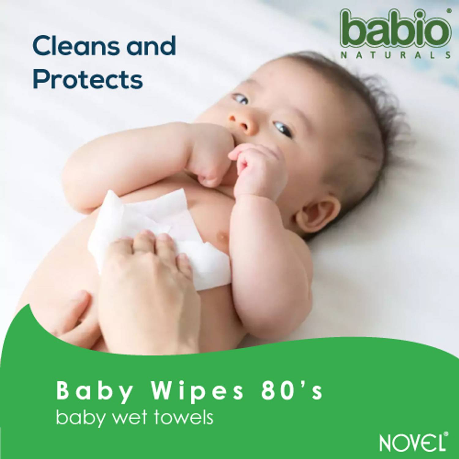 NOVEL Baby 80 Sheets Pack of 6 with Lid - Image 4