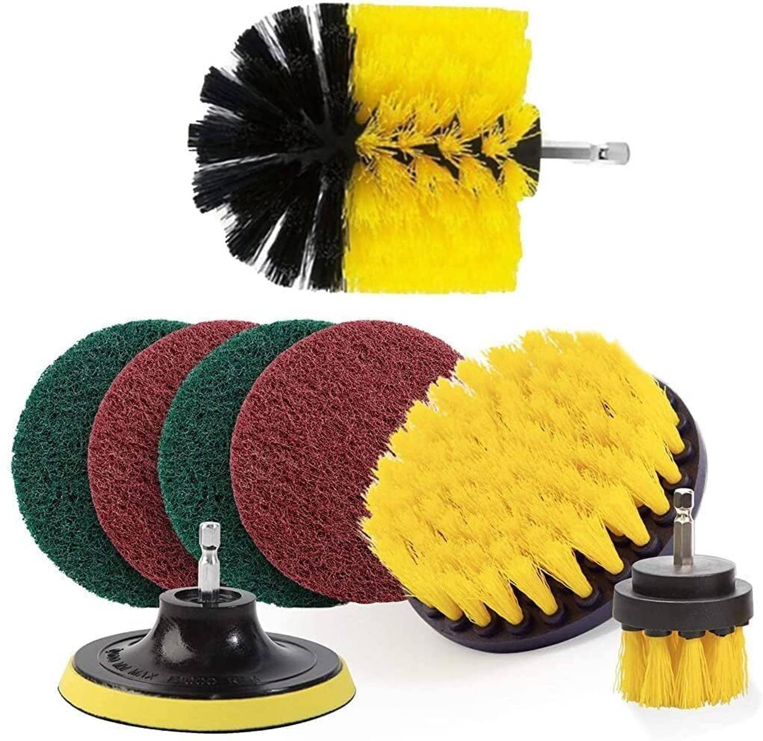 AVIRATH ENTERPRISE CB-DRILL-BRUSH-SET-8PC Wheel Brush
