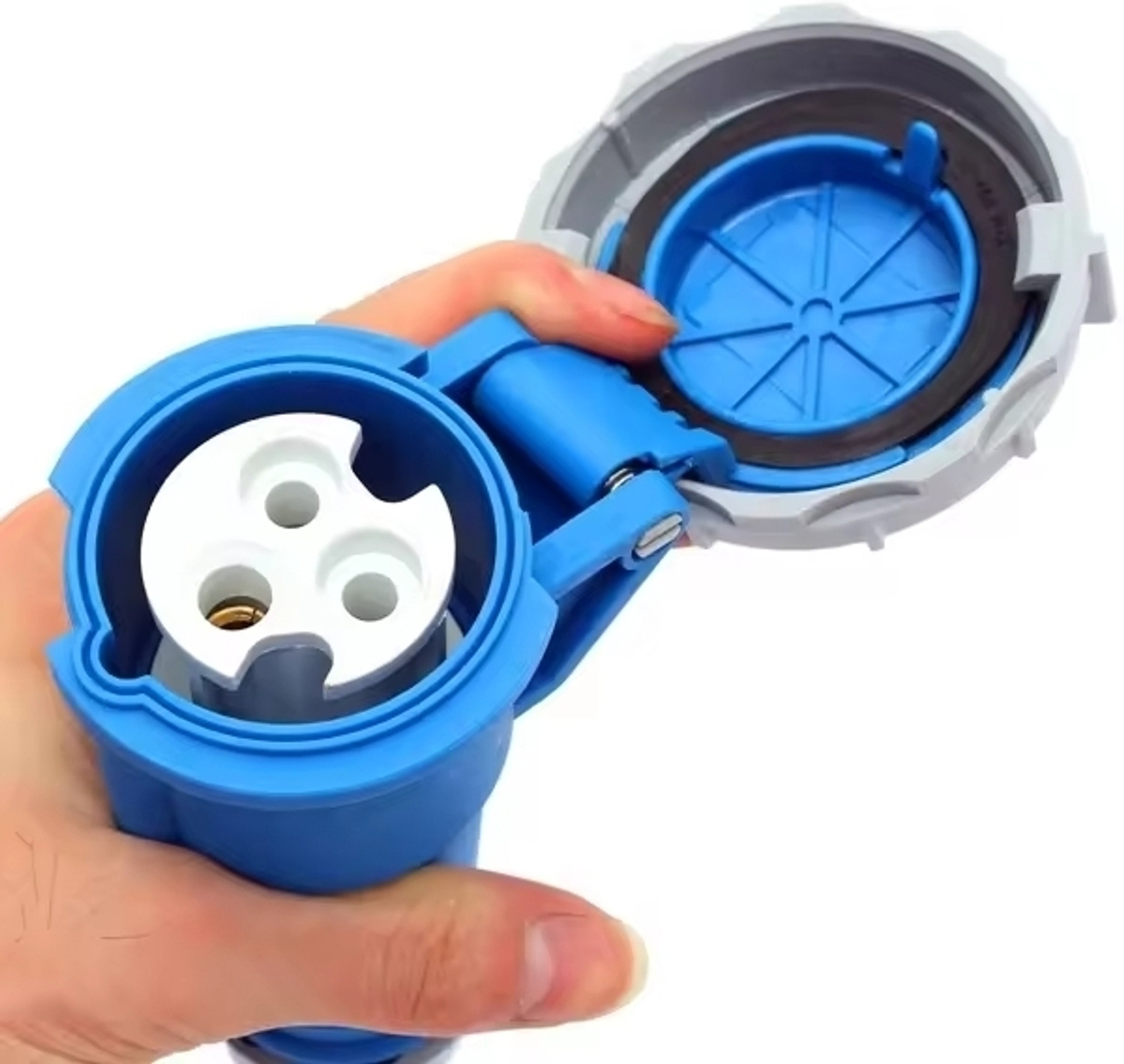 Image of DECENT AIR SYSTEM 220V-415V Male and Female Waterproof IP67 2P + E 3pin 16A 1Pair Industrial Plug Socket Wire Connector
