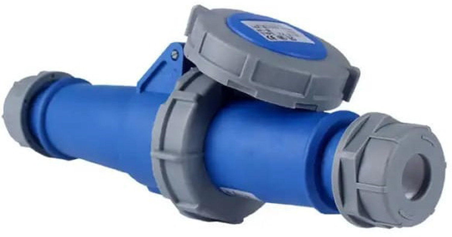 Image of DECENT AIR SYSTEM 220V-415V Male and Female Waterproof IP67 2P + E 3pin 16A 1Pair Industrial Plug Socket Wire Connector