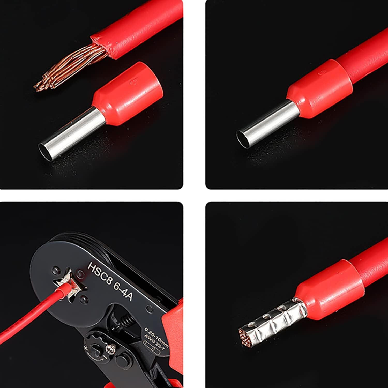Image of SHUBHPETAL 1200PCS 6 Colors 8 Sizes VE Terminal Electrical /Electronic Wire Connectors pin Electrical /Electronic Wire Connectors pin Wire Connector