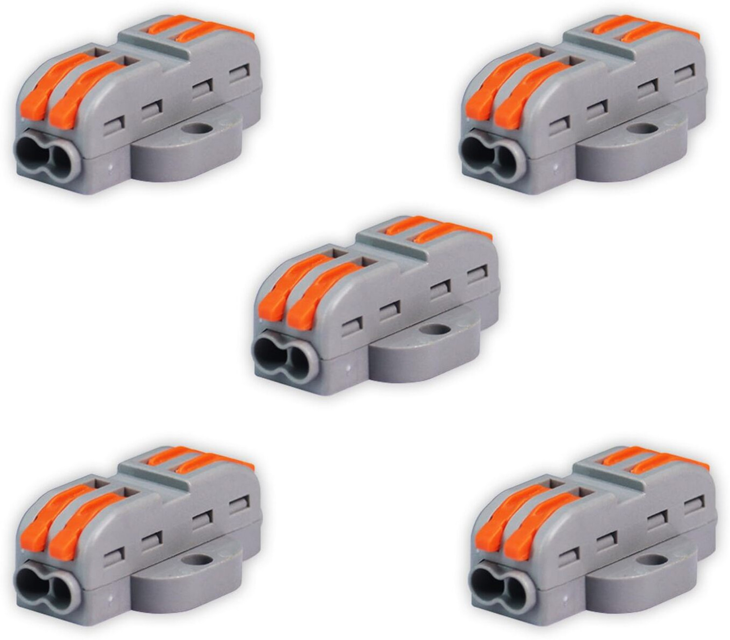 Image of amiciTools Fast Wire Clip Connector, Fixed Wire Terminal Blocks 2-to-2 Connector Wire Connector Wire Connector