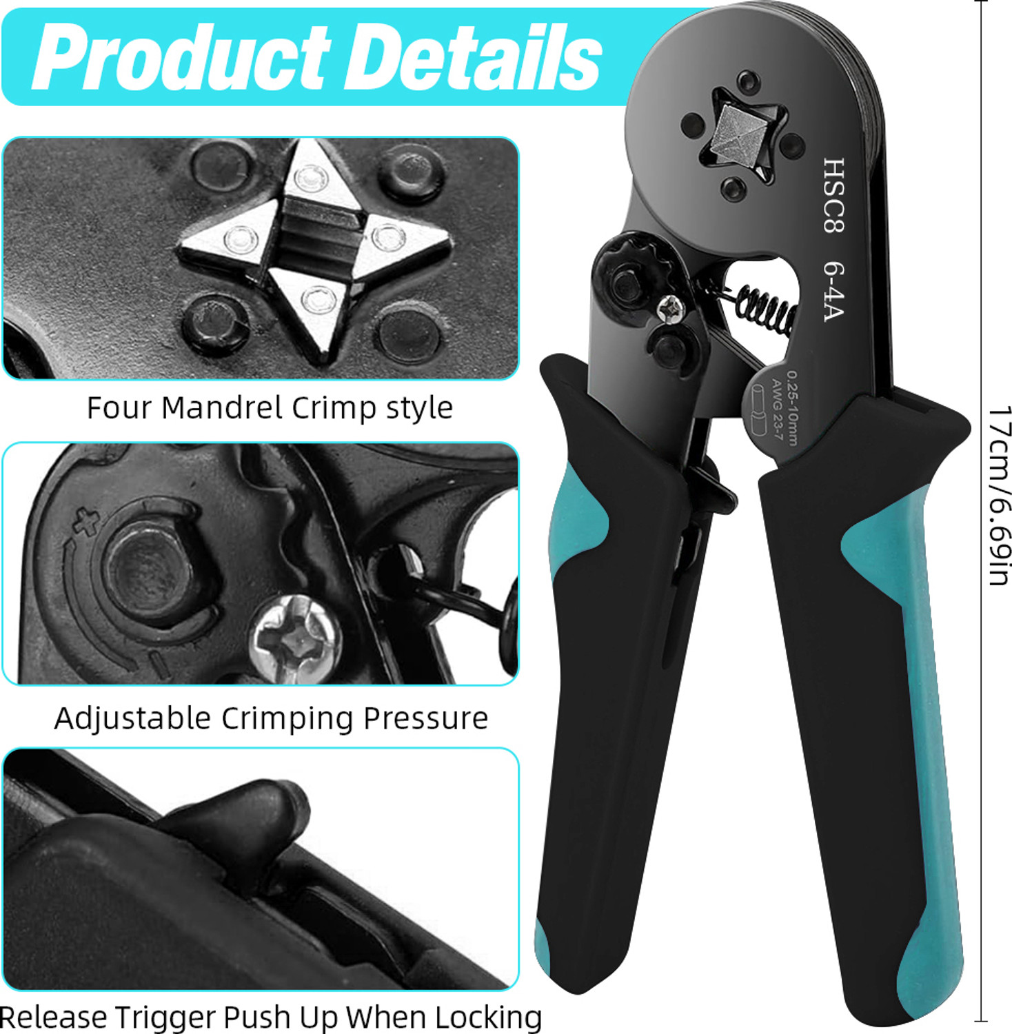 Image of Zomei Wire Crimp Connectors Kit with Wire Stripper 800 Pieces Pigtail Wire Connector