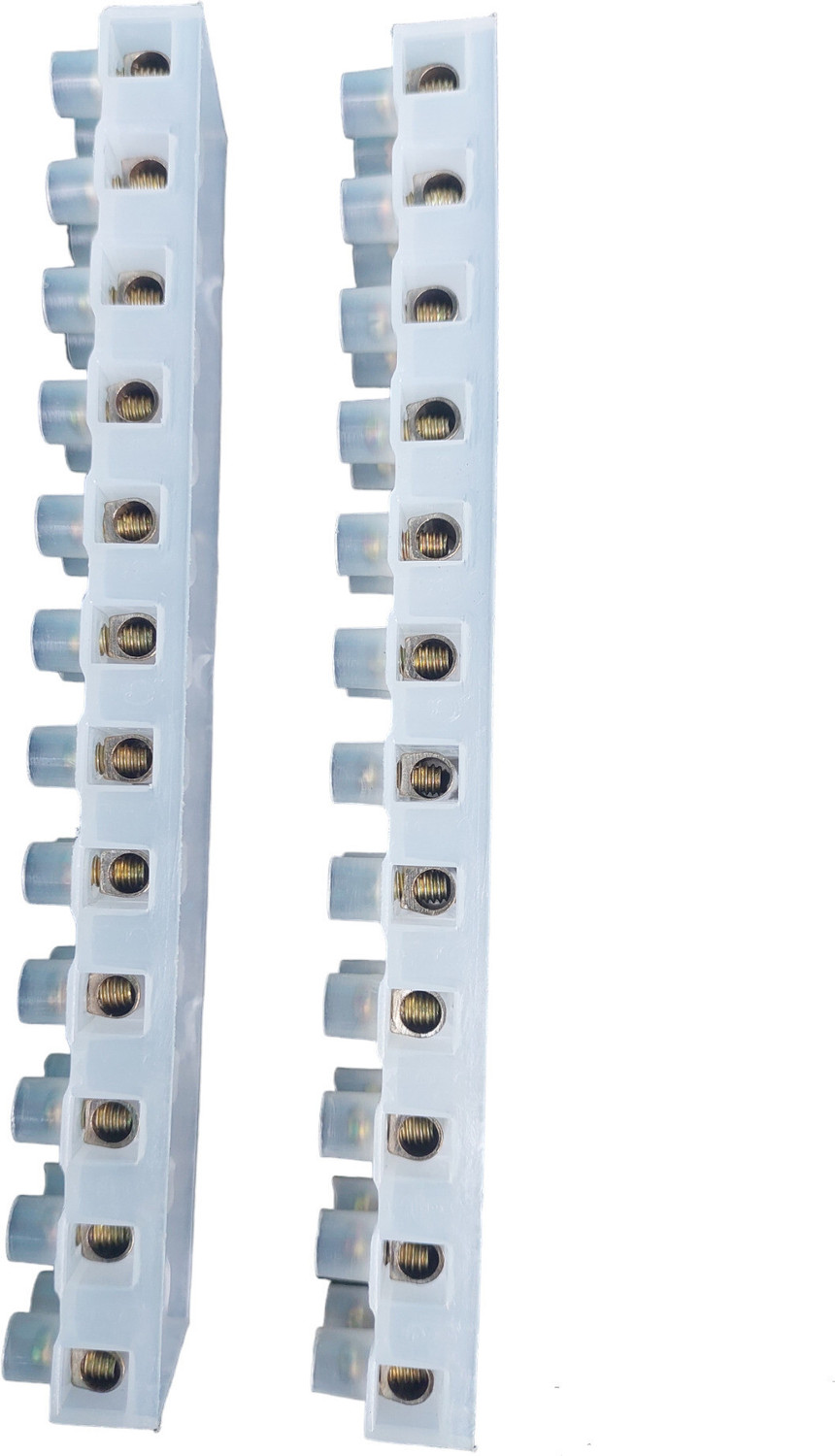 Image of Hinox Electronics H Type Terminal Strip 12 Position 10A 2 Row Screw Terminal Barrier Block Wire Connector