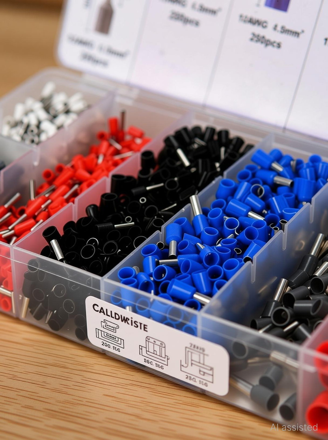 Image of JANCOM 1200PCS Ferrules & Crimper kit Terminal Wire Crimping Tool Kit Manual Wire Crimper Wire Connector