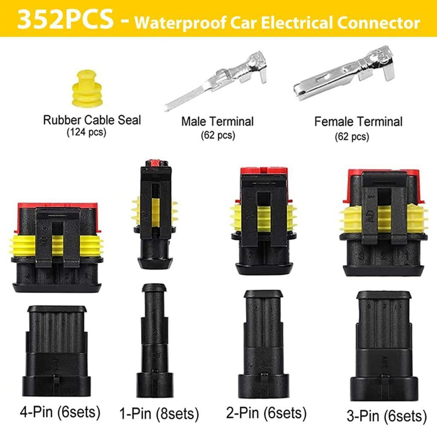 Image of ELEPHANTBOAT Waterproof Car Electrical Connector Terminals Automotive Electric Connector Wire Connector