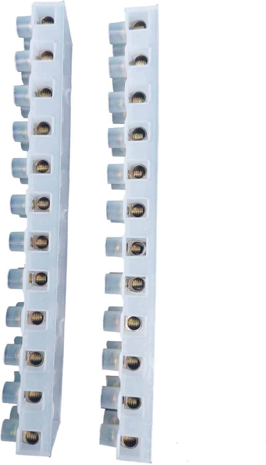 Image of Hinox Electronics H Type Terminal Strip 12 Position 10A 2 Row Screw Terminal Barrier Block Wire Connector