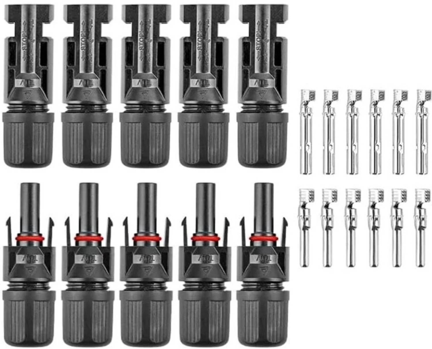 Diamond 1000V 30A IP67 Waterproof PV Connector | UV Resistant | for Solar Panel Cable Mc4 connector Wire Connector