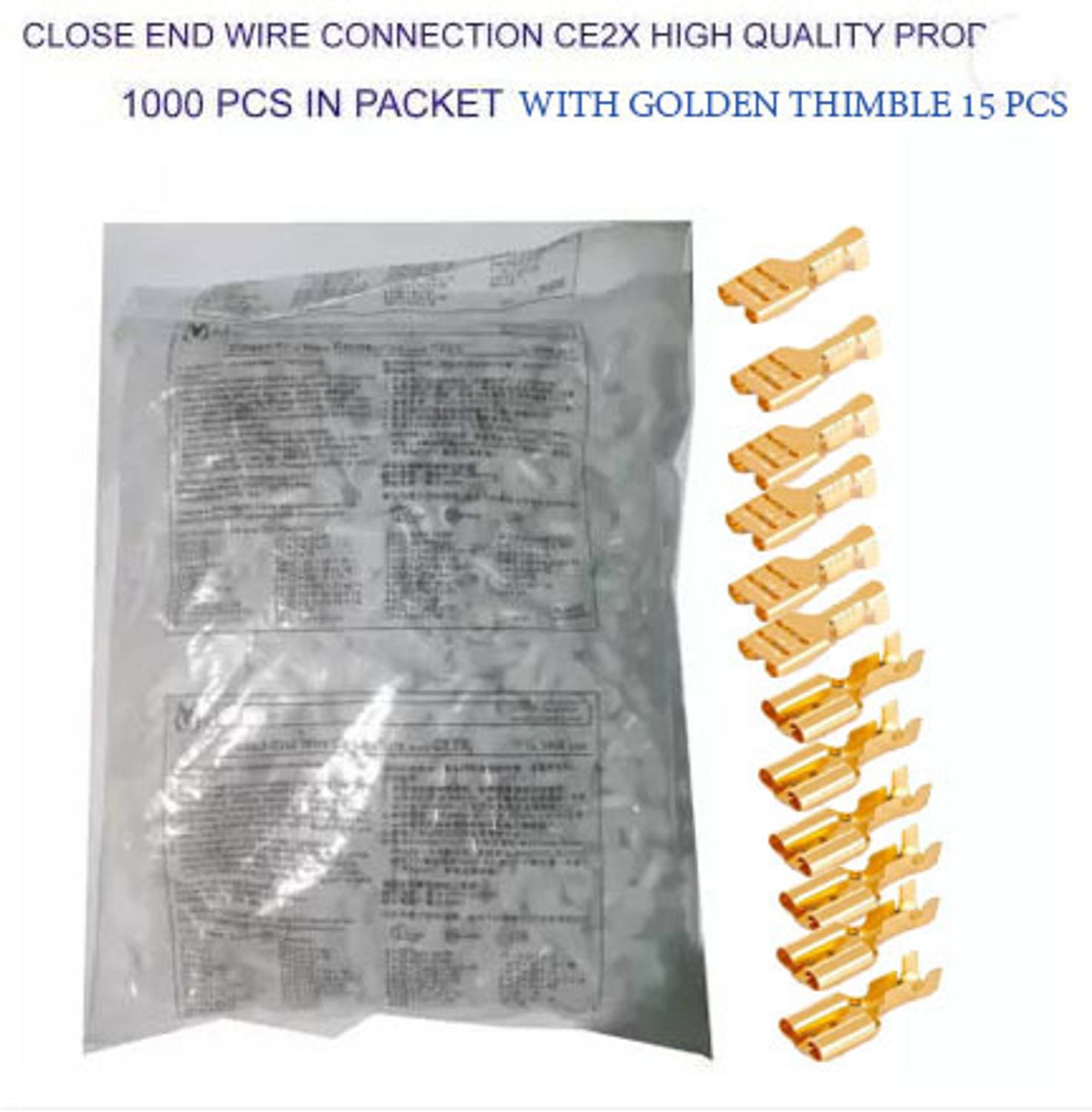 ADICO 1000 PCS WIRE JOINTS CE2X PLASTIC WIRE END CAP TERMINAL CRIP CLOSED END WIRE CONNECTION CAP WIRE CONNECTOR ( GREY , WHITE PACK OF 1000) NYLON Wire Connector