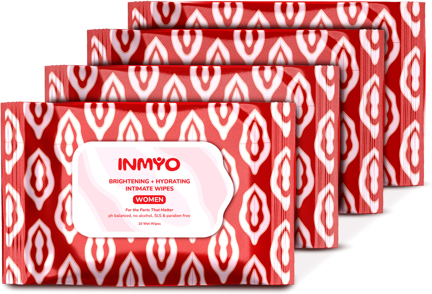 Image of INMYO Intimate Wipes for Women | Daily intimate Hygiene | pH Balanced | Alcohol-Free Intimate Wipes