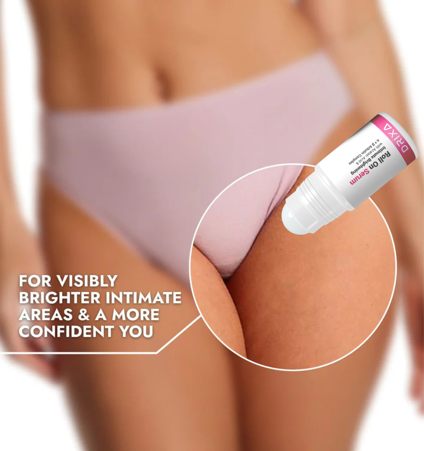 Image of Drixa Intimate Brightening Roll-On Serum for Private Parts | Dark Spot Remova Intimate Cream