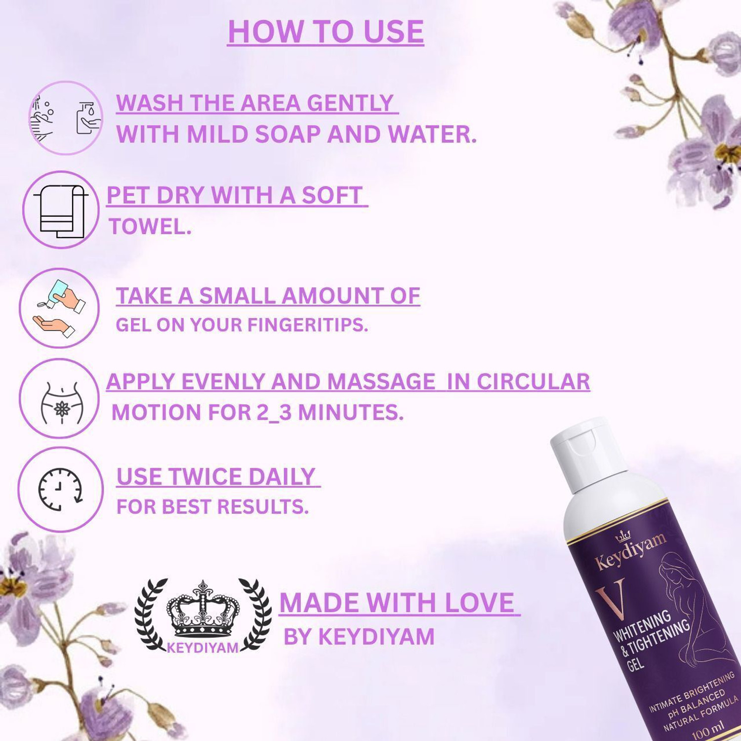Image of keydiyam INTIMET TIGHTENING JEL FOR (WOMEN) Intimate Gel