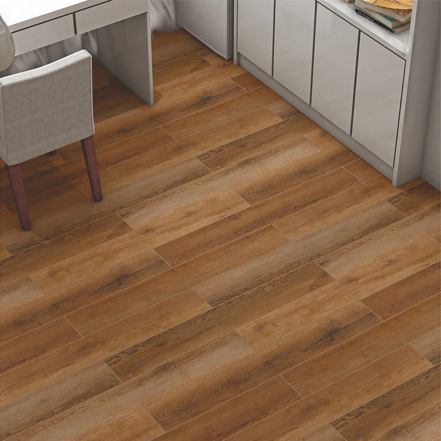 Image of Plantex SPC Flooring Planks /Click N Lock Wooden Flooring - 60 Square Feet /20 Tiles Engineerd Flooring