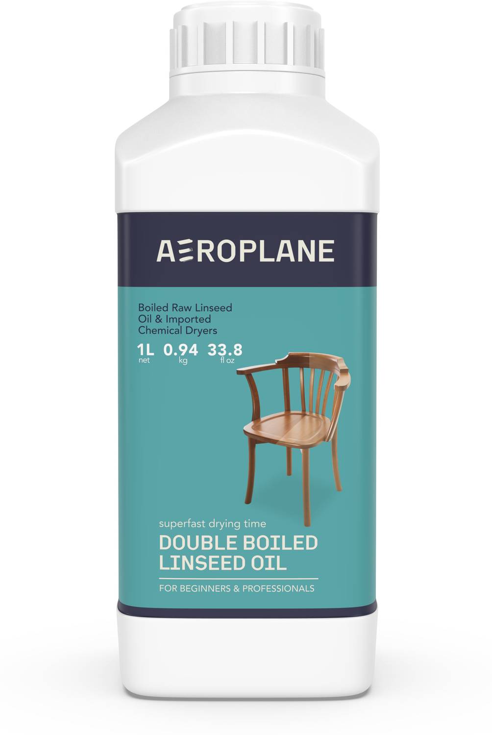 Aeroplane Brand Double Boiled Linseed Oil for Wood & Metal Restoration, Sports Equipment, Wall base-coat , mixing in Putty etc. Natural Wood Finish Wood Varnish