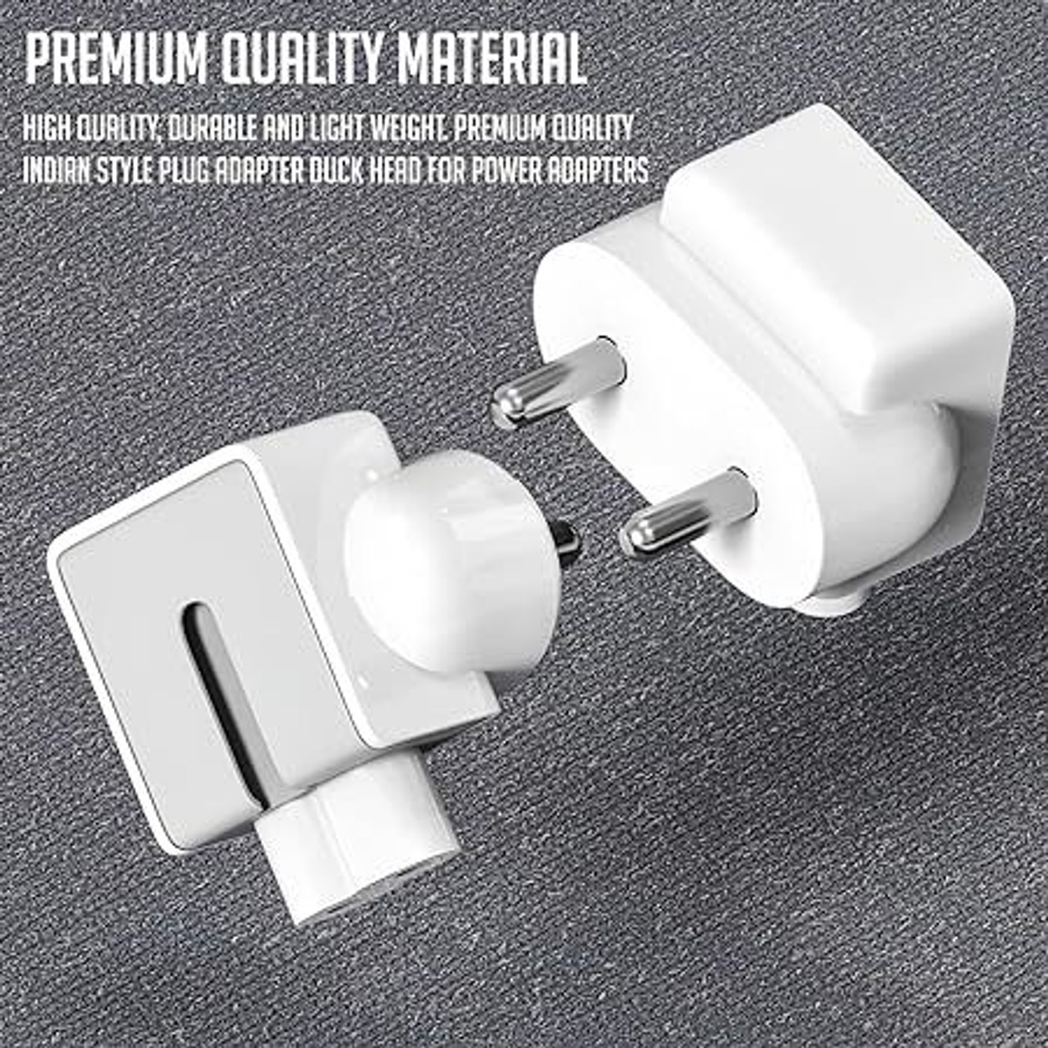 Image of ULTRABYTES Quality Assured Indian Style Plug Adapter Duck Head Worldwide Adaptor