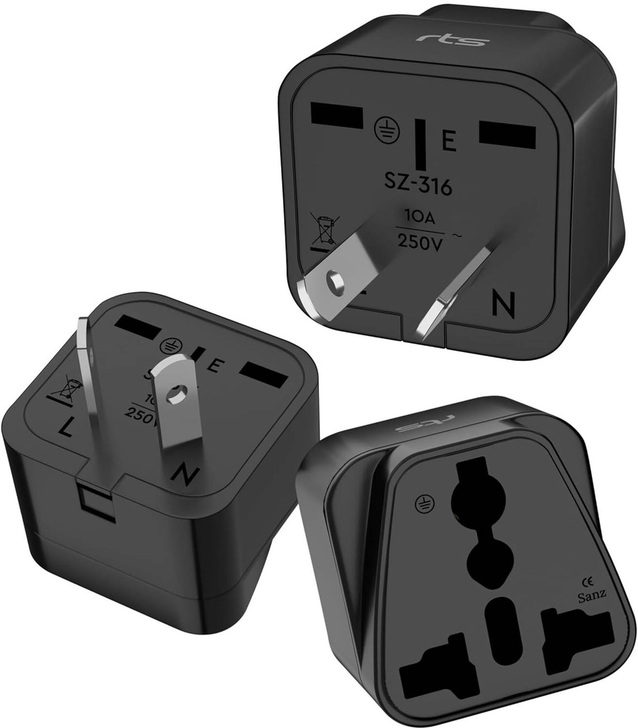 RTS Type - I New Zealand & More Universal Travel Adapter India