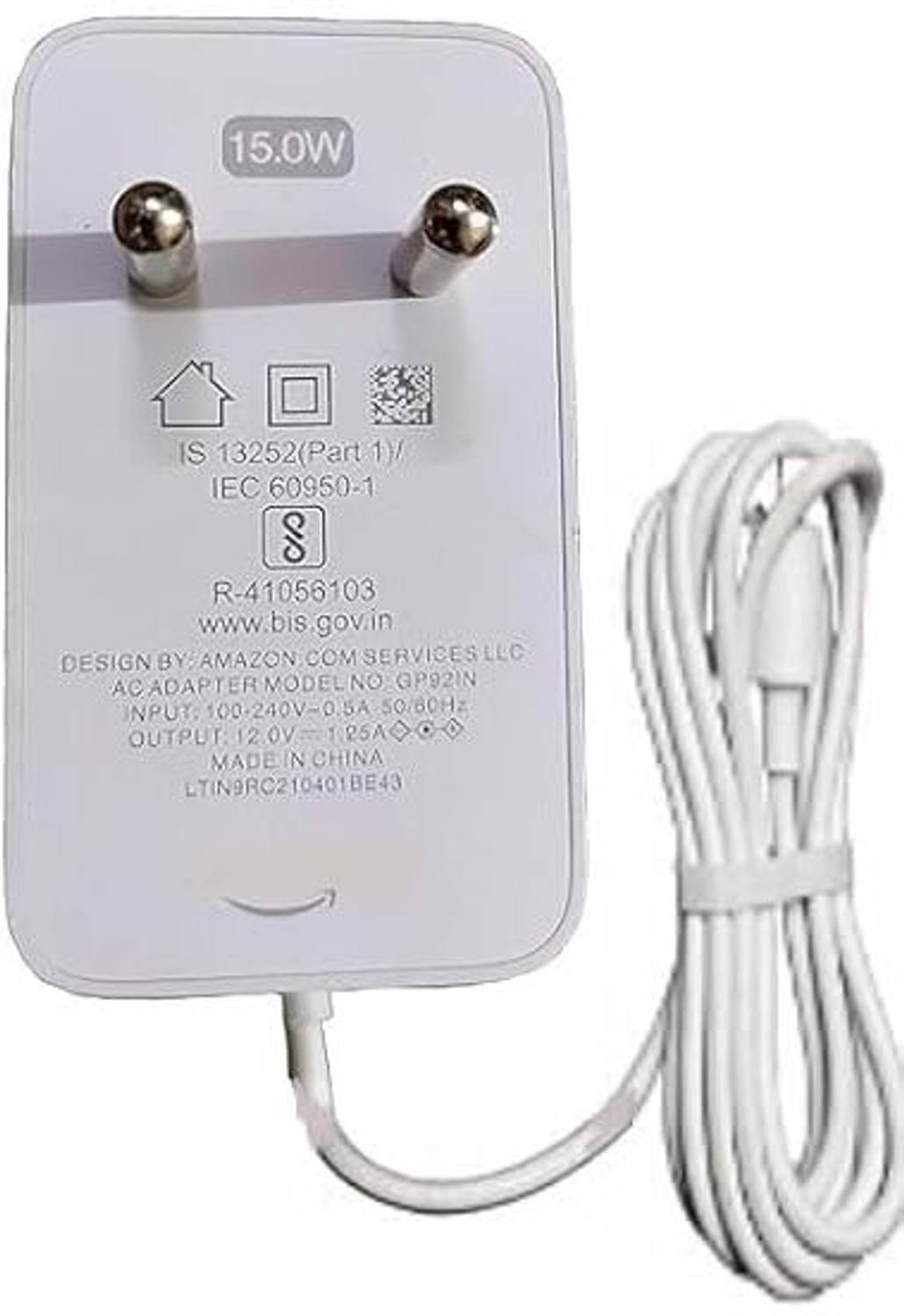 ALRITO 15W 12V Power Adapter for Echo Dot 4th Gen and Echo Dot 3rd Gen Worldwide Adaptor