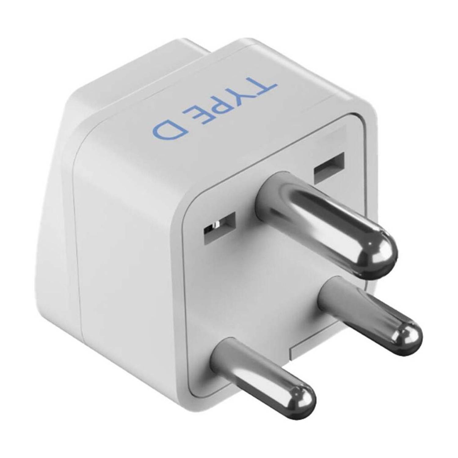 Ceptics USA, UK, China & More to India (Type D) Travel Plug - CE Certified Worldwide Adaptor