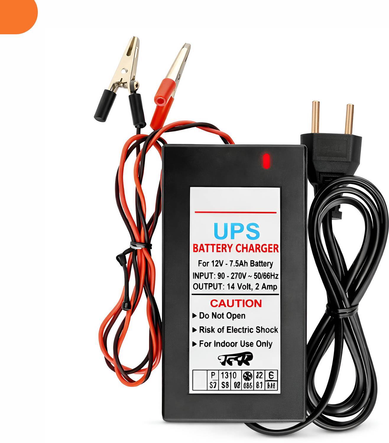METRIVA_TECH 14V 2A SMPS Charger for 12V Battery | AC Input 160-240V Power Supply Adapter Worldwide Adaptor