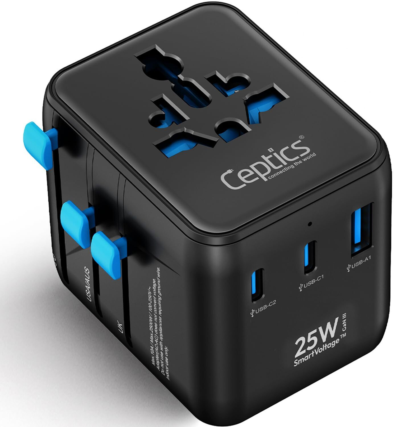 Image of Ceptics Universal Travel Adapter Worldwide Adaptor