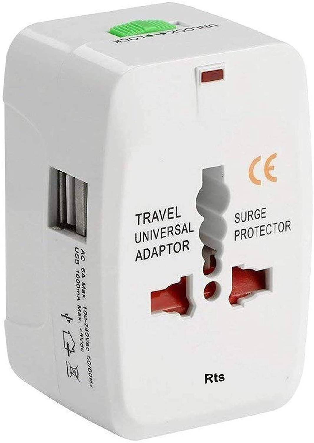 Technical Ravi Travel Adaptor for More thean 150 Countries With Bulet in usb Charging Port Worldwide Adaptor