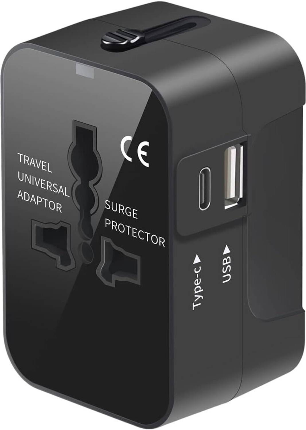 SwapME Universal Travel Adapter, All in One Plug Adapter with USB C, (USB-A) Worldwide Adaptor