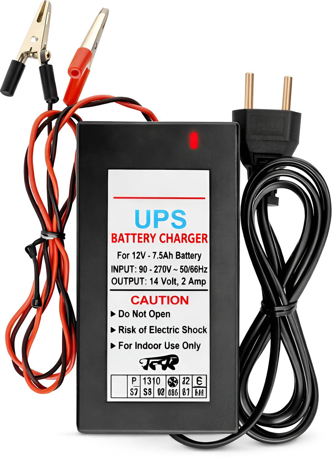 METRIVA_TECH 14 Volt 2 Amp SMPS Battery Charger Power 12V 2A Input 160V-240V AC DC Worldwide Adaptor