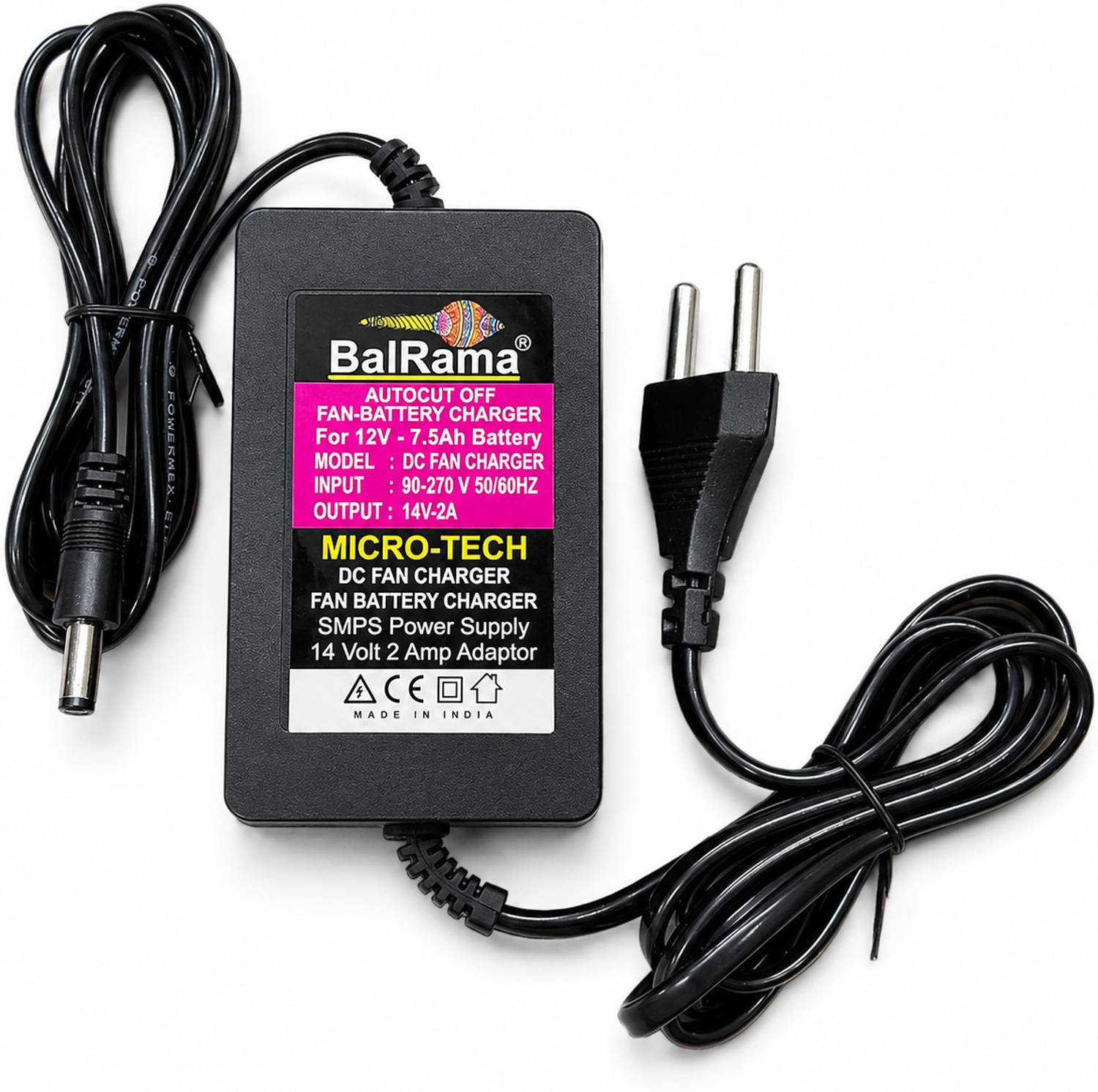 Divinext Fan Charger AC DC Adaptor Smps Electronic Power Supply 14 V 2 Amp Output 14 Volt Worldwide Adaptor