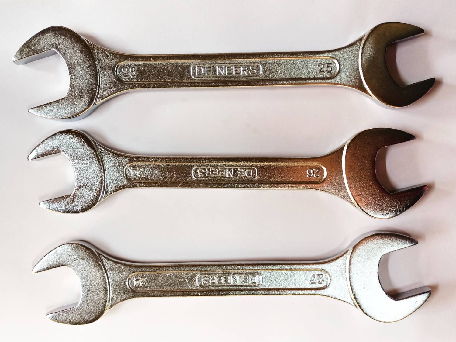 4MECH 24x26, 24X27 and 25X28 DOE Spanners Heavy Duty Hardened and Tempered Double Sided Speciality