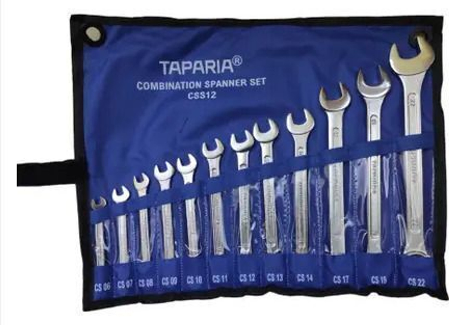 Image of TAPARIA CSS12 Combination Spanner Set CSS12 Spanner Set Double Sided Combination Wrench