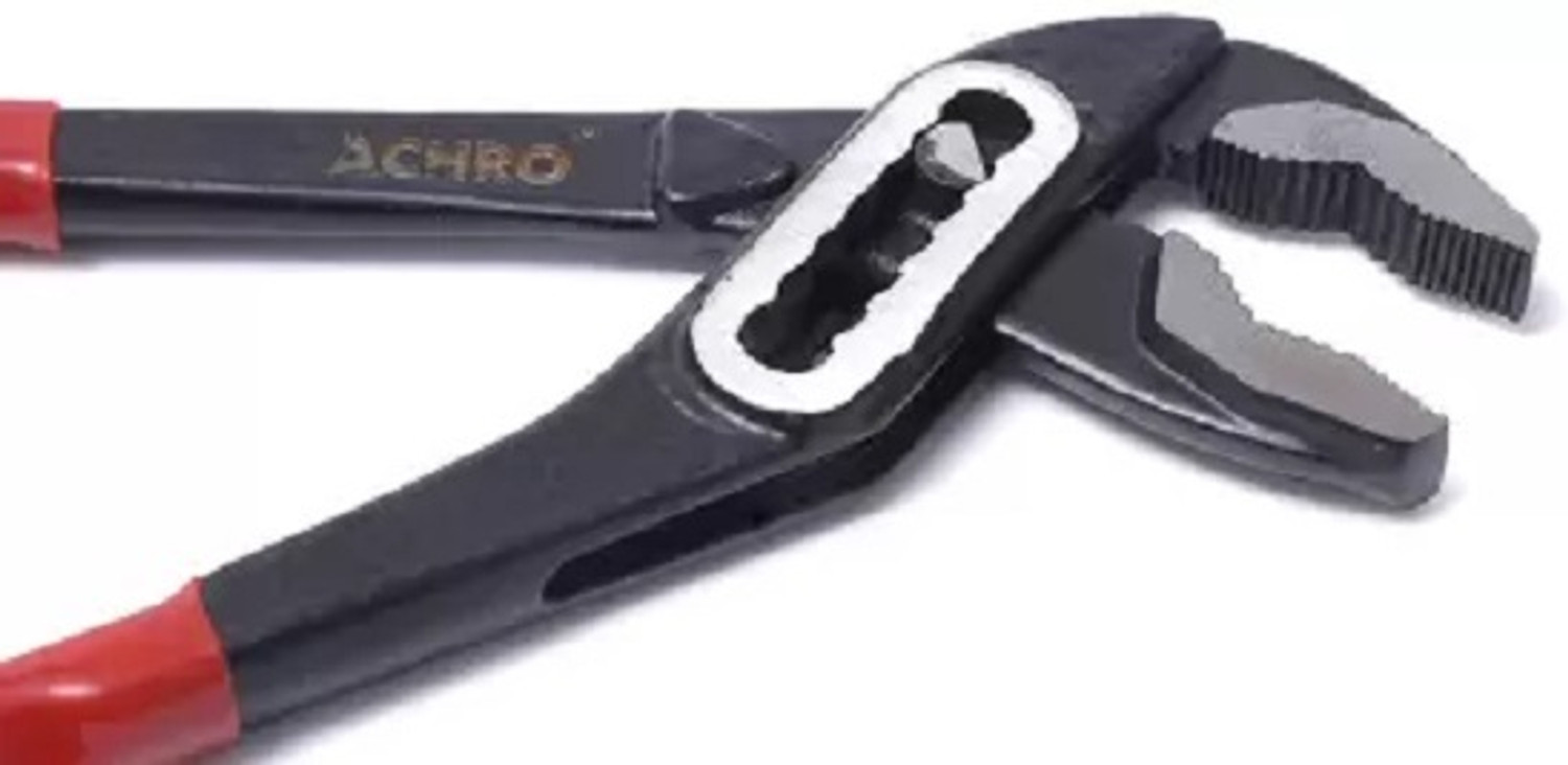 Image of One Stop Shop 10 inch Water Pump Plier+ 10 inch Pipe Wrench + 8 inch Plier Single Sided Pipe Wrench
