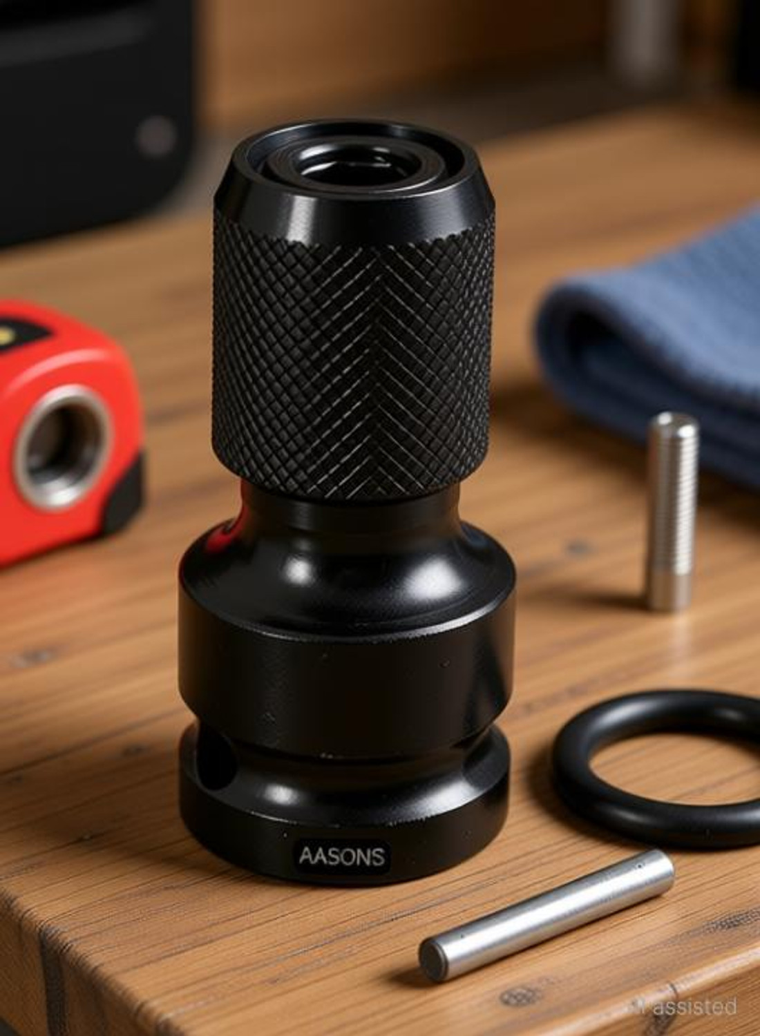 Image of AASONS 1 /2 Inch Square Drive To 1 /4 Inch Hex Female Socket Adapter for impact wrench AASONS Double Sided Socket Wrench