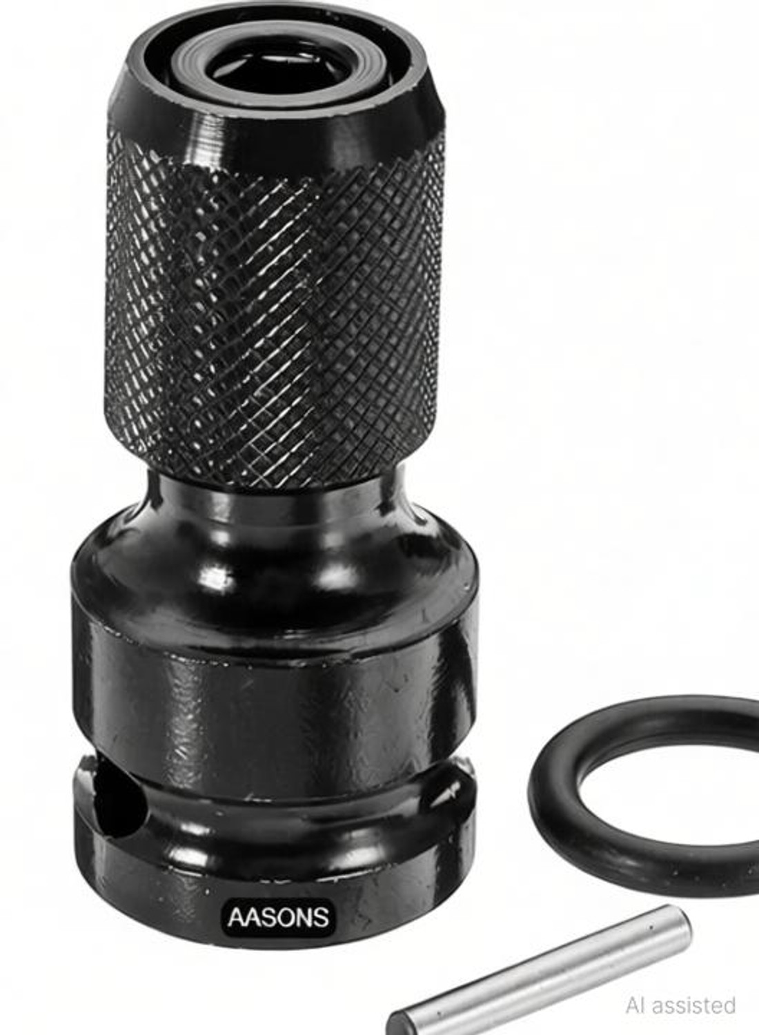 Image of AASONS 1 /2 Inch Square Drive To 1 /4 Inch Hex Female Socket Adapter for impact wrench AASONS Double Sided Socket Wrench