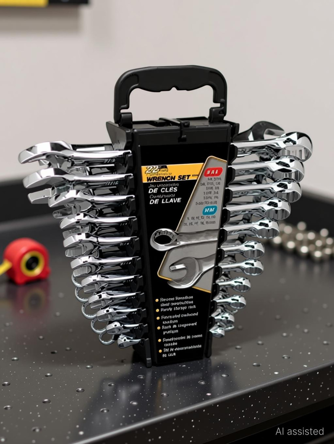 Image of Shri Diamond WWRN Recessed Panel Double Sided Combination Wrench Double Sided Box End Wrench (Pack of 12) Double Sided Combination Wrench