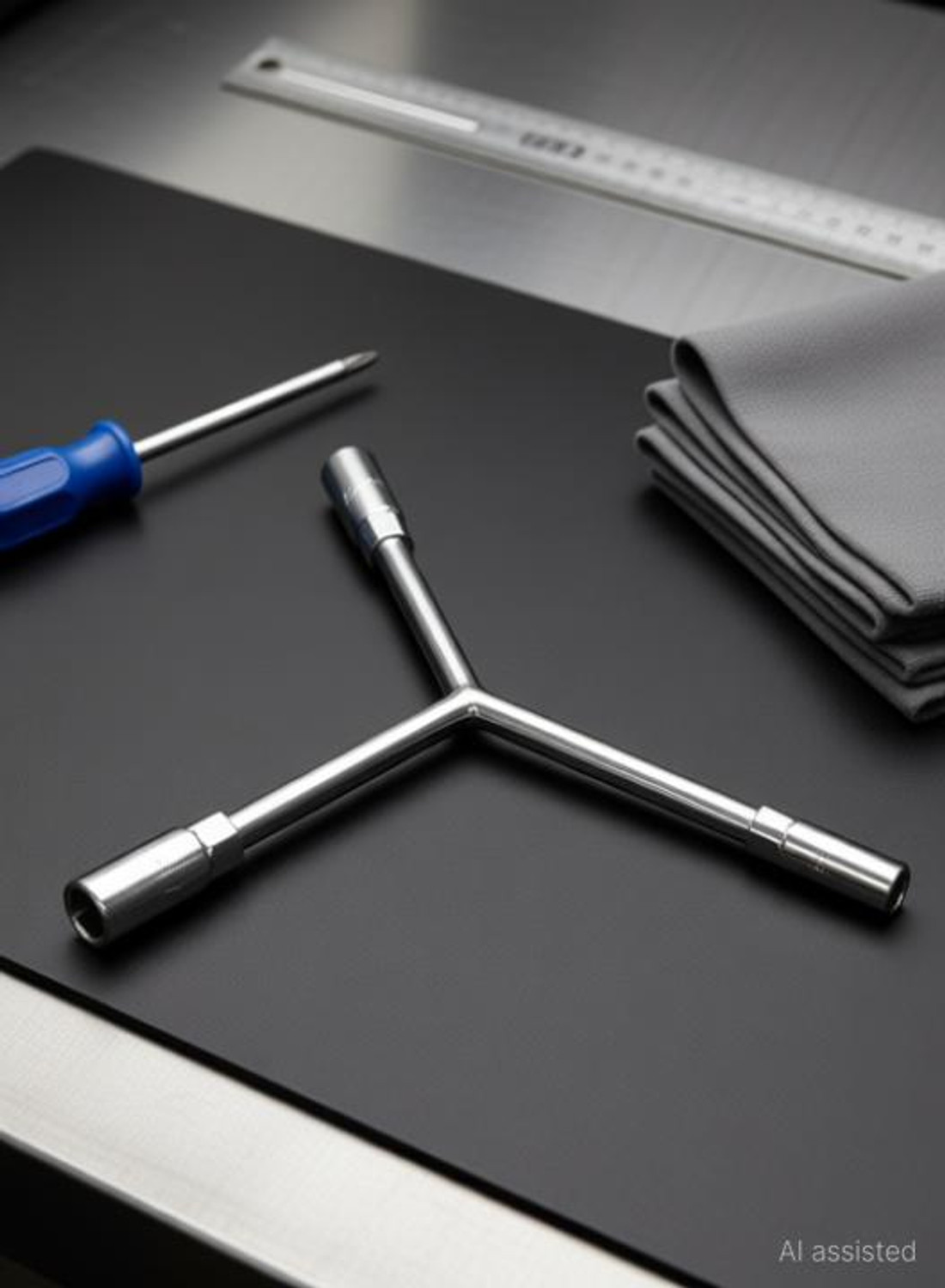 Image of ALYRATOOLS 3 Way Y Shaped 3 Way Y Shaped Socket Wrench Double Sided Combination Wrench