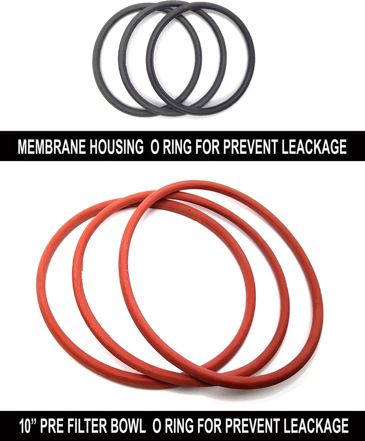 bioway 10'' BOWL O RING RED 3PCS WITH RO MEMBRANE HOUSING O RING BLACK 3PCS SUITABLE WITH MOST OF PRE FILTER BOWL HOUSING FOR PREVENT LEACKAGE BIOWAY 10'' Bowl O Ring Combo 3PCS Suitable with Most of PRE Filter Bowl HOUSIN Single Sided Socket Wrench