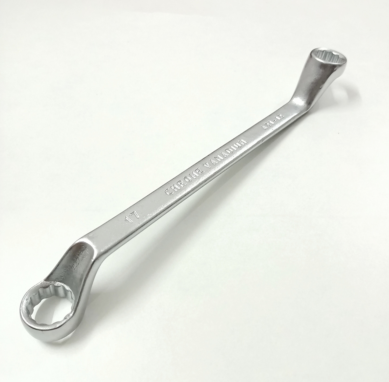 Image of TOM 16x17 mm Deep Offset Ring Spanner Heavy Duty Hardened and Tempered Speciality