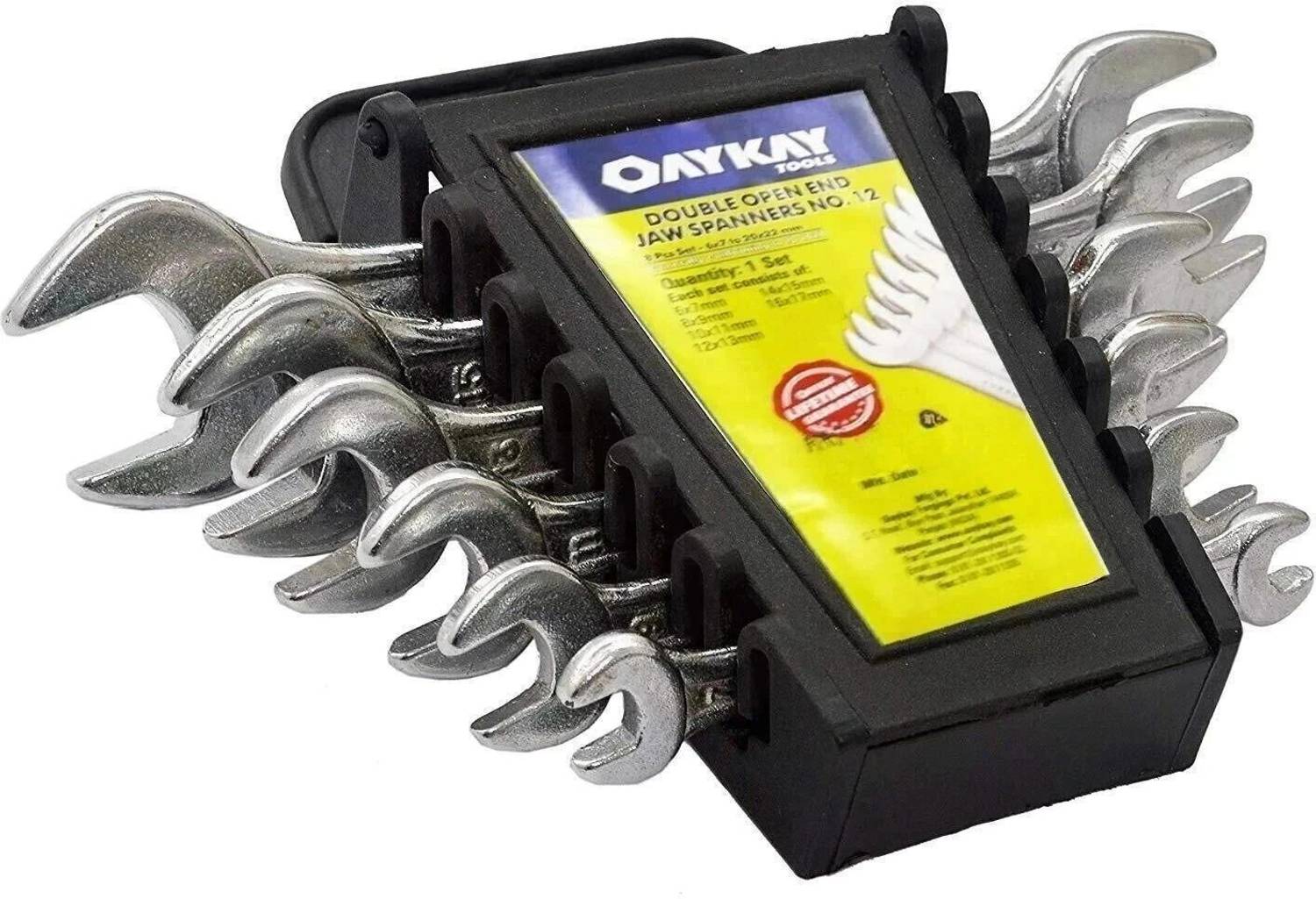 Oaykay OK-1536.06 Double Jaw Double Sided Open End Wrench (Pack o...mo