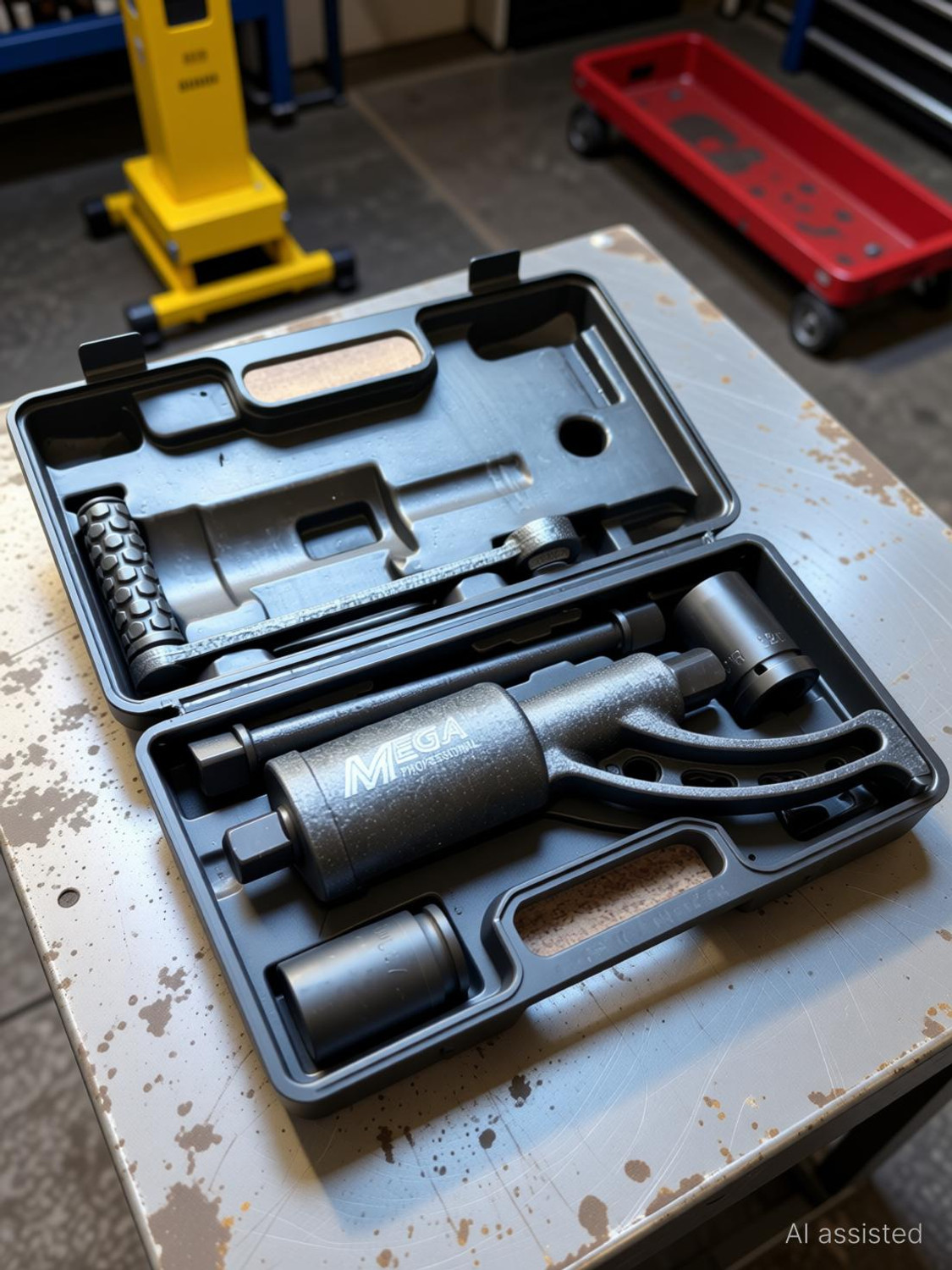 Image of MEGA Labor Saving Wrench 1:58 5200N Torque MEGA Labour Wrench truck wheel nut remove Single Sided Box End Wrench