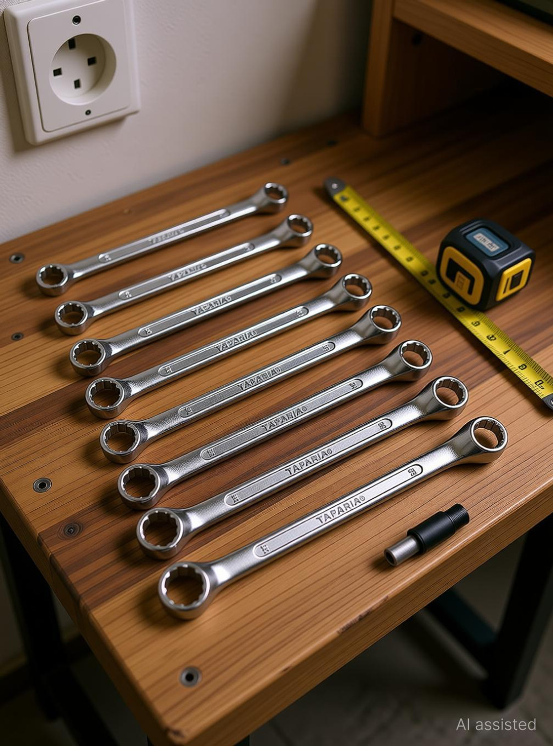Image of TAPARIA 1810 10-Piecess Ring Spanner Set Double Sided Star Box Wrench