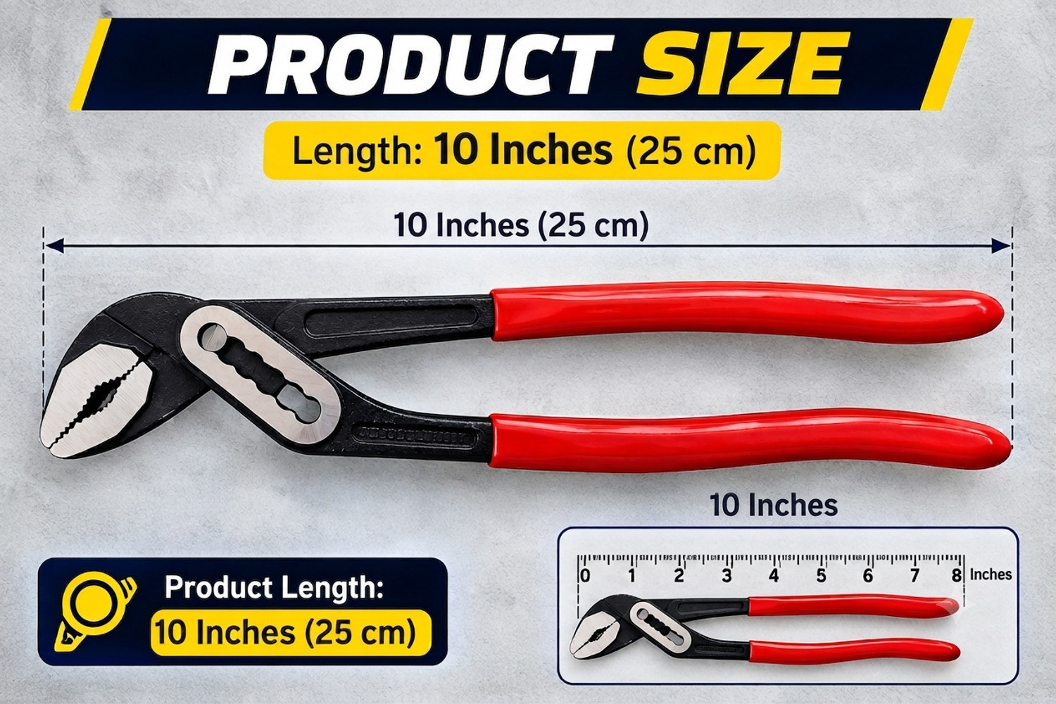 Image of Kshivi WATER PUMP PLIER AND CLAW HAMMER Lineman Plier