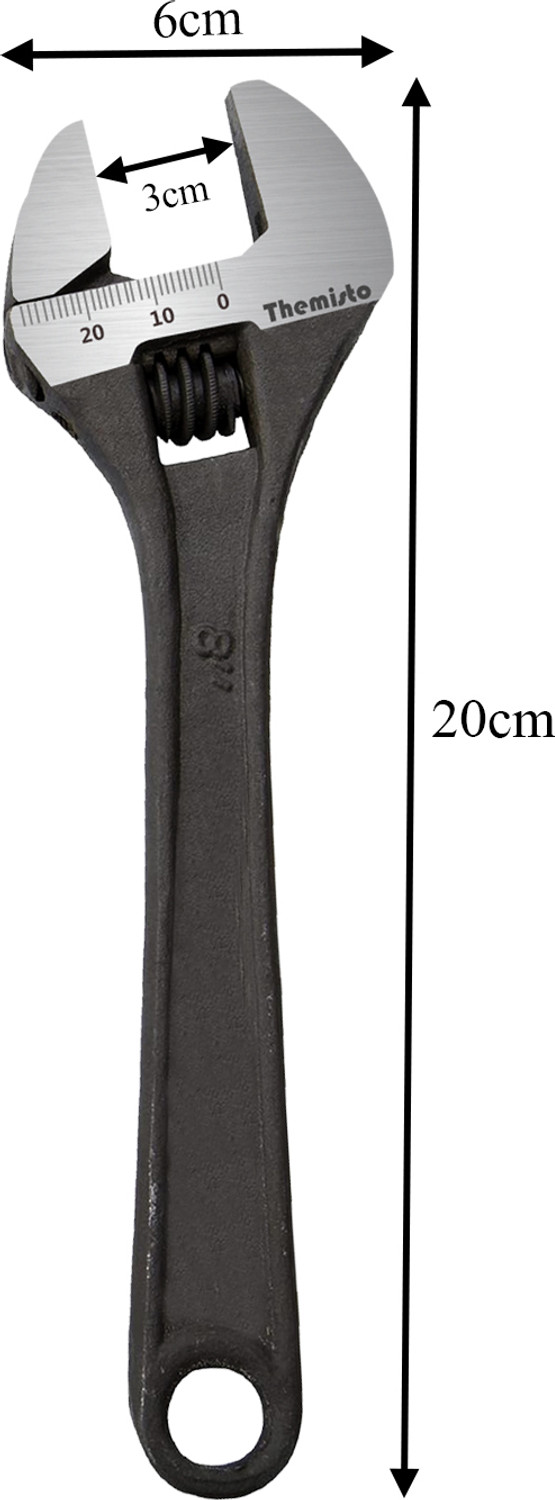 Image of tHemiStO TH-TK01 3IN1 Hand Tool Kit ( 8 inch Adjustable Wrench, 6 inch Hex Screwdriver & Lineman Plier