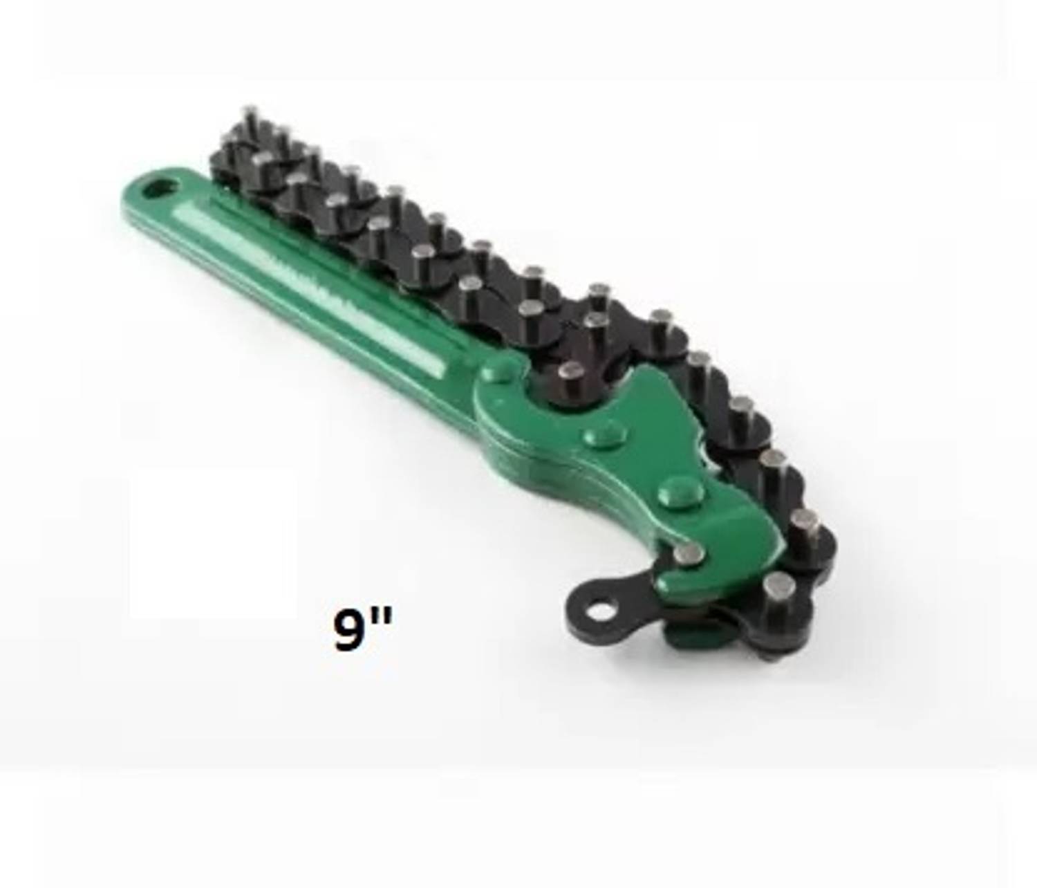 4MECH Heavy Duty Chain Type Adjustable 9 Inch Oil Filter Wrench Scientifically Hardened to 52-56 HRC Double Sided Combination Wrench