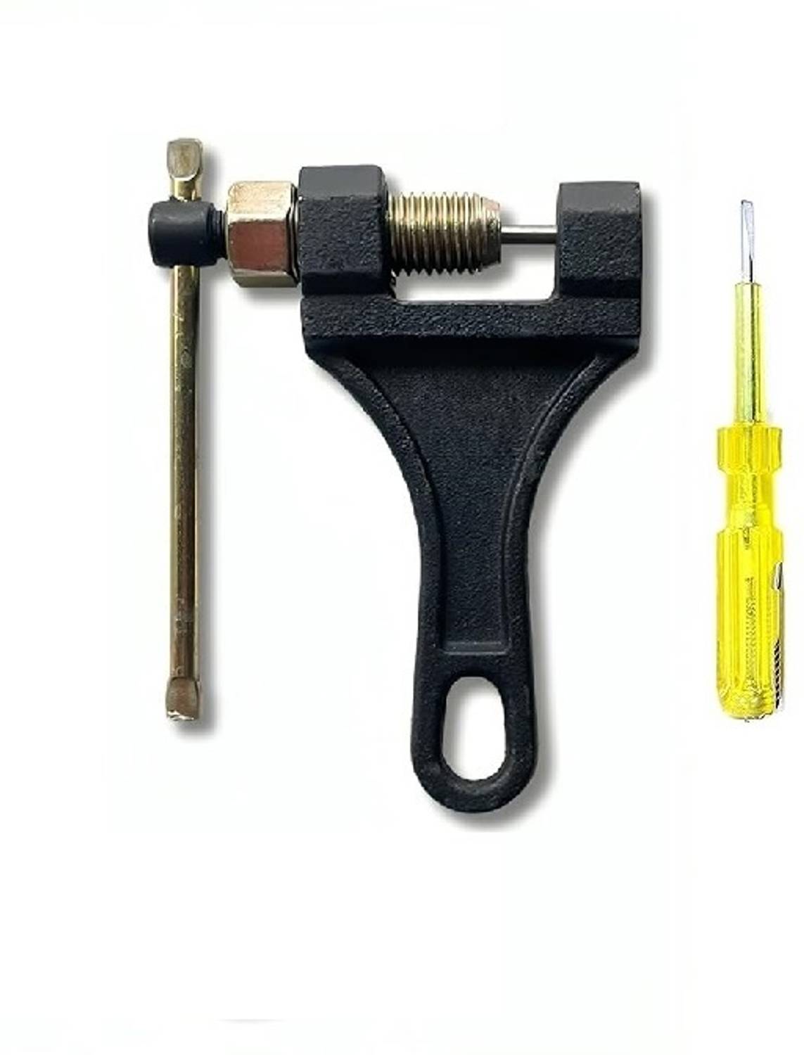 ASAONE Motorcycle Chain Breaker Link Removal Tool Cut Chain Tool Chain Breaker Cycle, Bike, ATV Roller Chain Repair Cutter & Riveting Tool (420 to 530) Single Sided Speciality