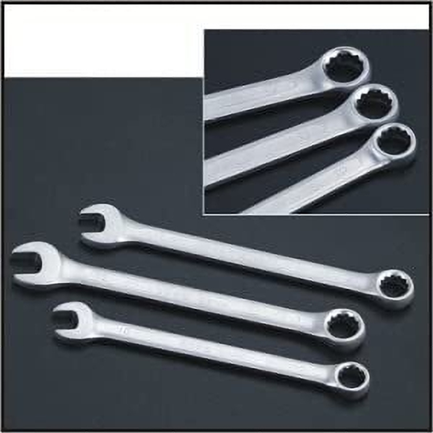 Image of Flickers 1222 MG Traders Wrench Set /Spanner set pack pf 12 pcs one side open and one side ring Double Sided Combination Wrench