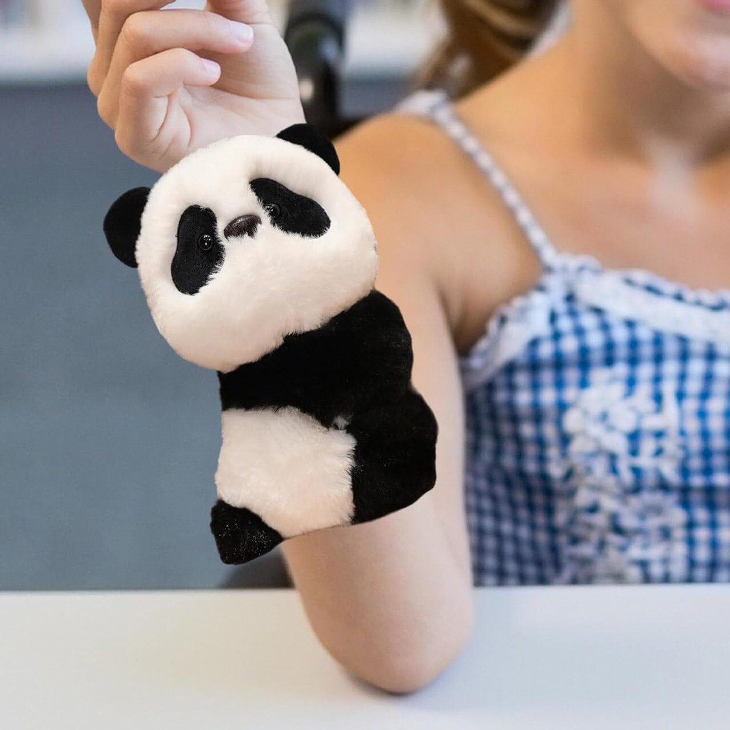 Image of VVG TRADERS Animal Slap Bracelet, 1pcs Panda Slap Bracelet Stuffed Animal Plush Slap Girls