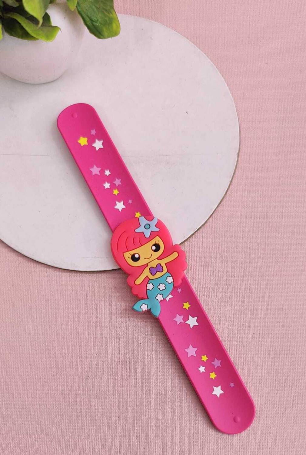 AMANVANI Slap Snap Band Bracelet for Kids Mermaid Birthday Party Kids Gift Boys & Girls